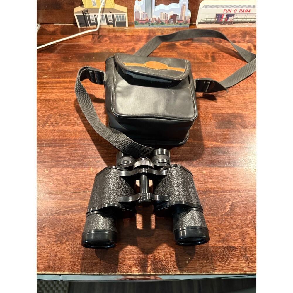 Vintage WWII Asterette Binoculars-7x35-7.1 Degree-in Mohawk Case